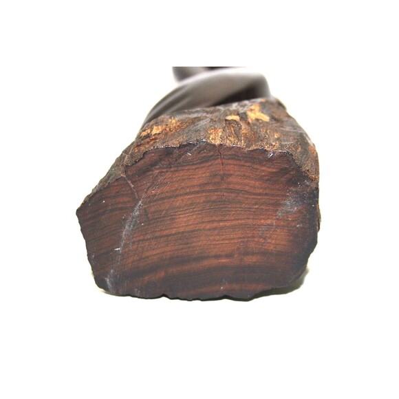 Hand Carved Natural Wood Tall Crane Stork Bird Figurine Vintage 11 in x 3 in - Picture 12 of 13